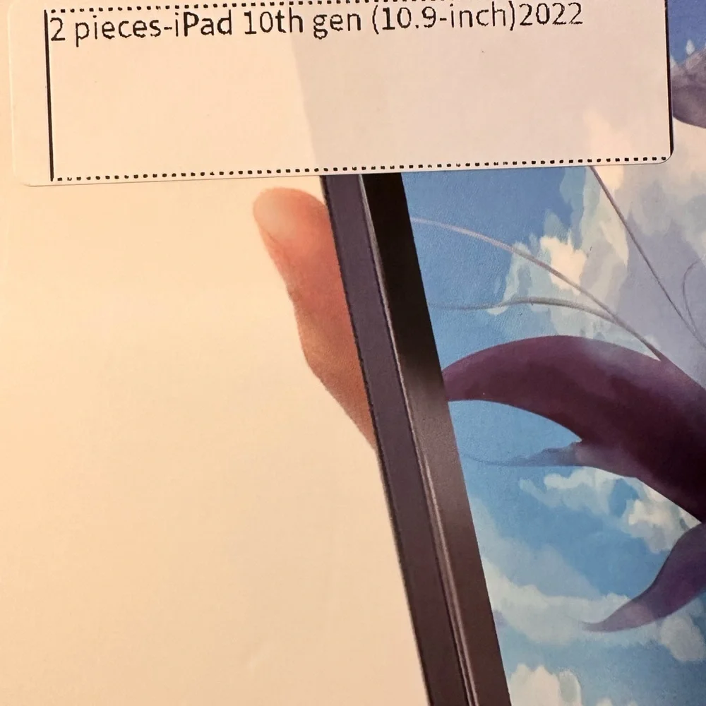 Purple Tri-Fold Tablet Cover with Matte Finish
